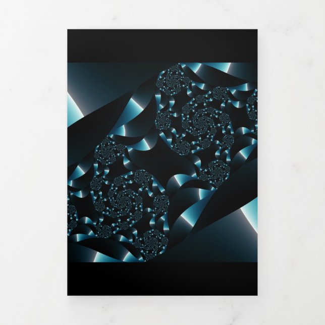 Fractal Sky 2 Tri-Fold Card (Cover)