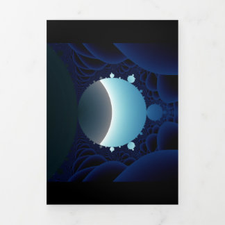 Fractal Sky Tri-Fold Card