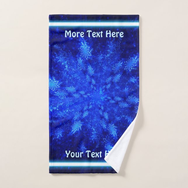 Fractal Snowburst Hand Towel (Hand Towel)