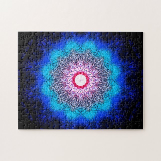Fractal Snowflake Mandala Jigsaw Puzzle (Horizontal)