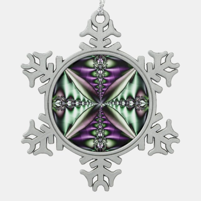 Fractal Snowflake Ornament (Front)