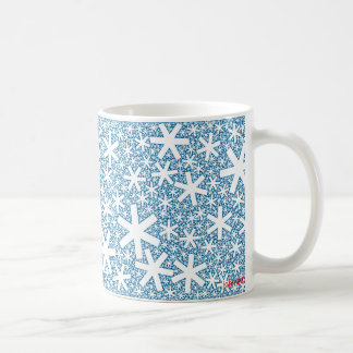 fractal snowflakes coffee mug