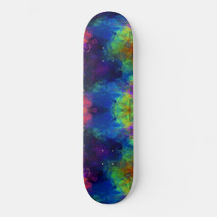 Fractal Space Longboard Long Board Sacred Geometry Skateboard