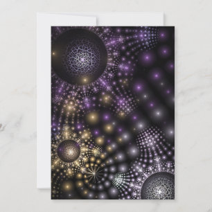 Fractal Sphere Art Mandala Universe Invitation