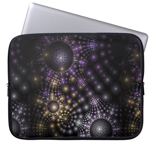 Fractal Sphere Art Mandala Universe Laptop Sleeve (Front)