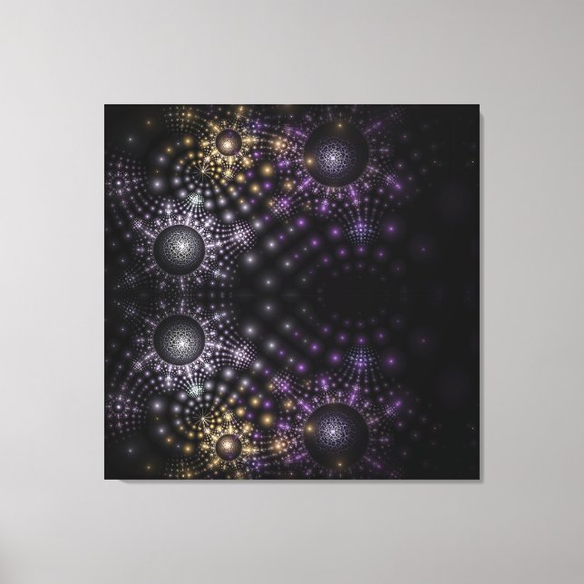 Fractal Sphere Mandala Universe Stretched Canvas Print (Front)