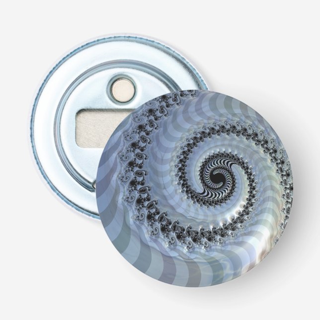 Fractal Spiral Elegance Bottle Opener (Front)