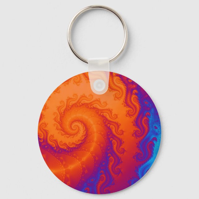 Fractal Spiral Key Ring (Front)