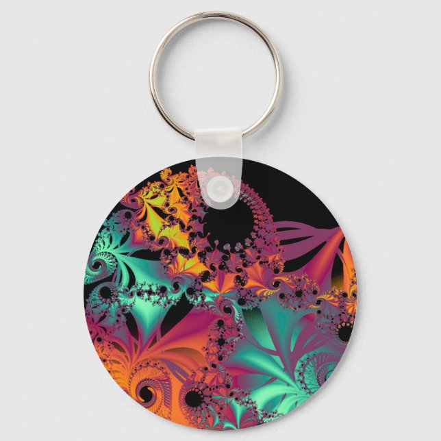 Fractal Spiral ver. 2 Key Ring (Front)
