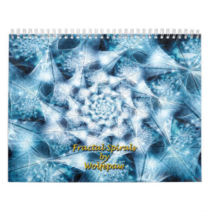 Fractal Spirals by Wolfepaw Calendar January Cvr