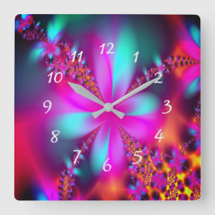 Fractal Square Wall Clock