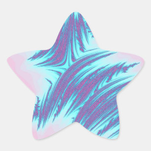 Fractal Sticker - Star (20 per sheet)