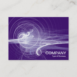 Fractal Swirl II - Deep Purple Business Card