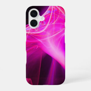 FRACTAL SWIRLS IN PURPLE PINK FUCHSIA iPhone 16 CASE