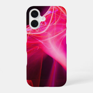 FRACTAL SWIRLS IN PURPLE PINK RED iPhone 16 CASE