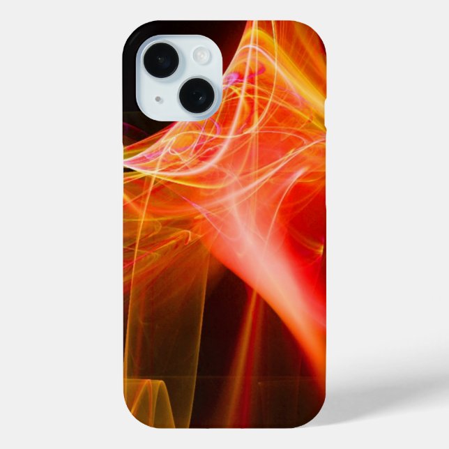 FRACTAL SWIRLS IN YELLOW ORANGE RED Case-Mate iPhone CASE (Back)