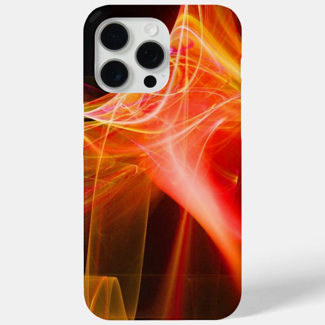 FRACTAL SWIRLS IN YELLOW ORANGE RED Case-Mate iPhone CASE (Back)