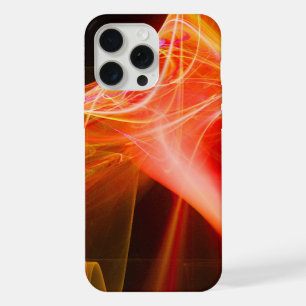 FRACTAL SWIRLS IN YELLOW ORANGE RED iPhone 15 PRO MAX CASE