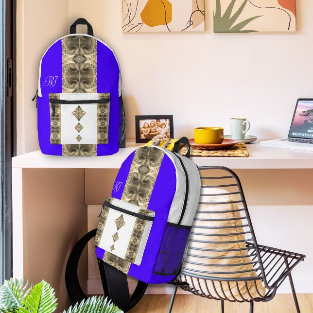 Fractal symmetric Print Cut Sew Backpack (Creator Uploaded)