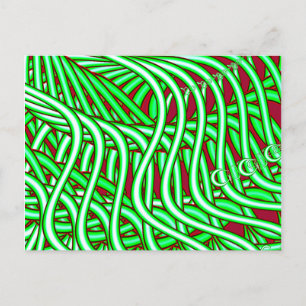 Fractal vines postcard