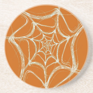 Fractal Web Series-1---Orang White Coaster 1 of