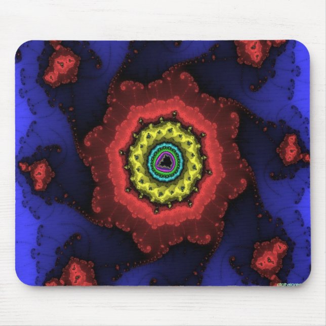 fractal wheel mouse pad (Front)