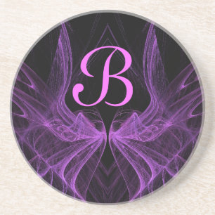 Fractal Wings Series-1--Purple coaster--1 of Coaster