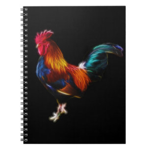 Fractalius Leghorn Rooster Notebook