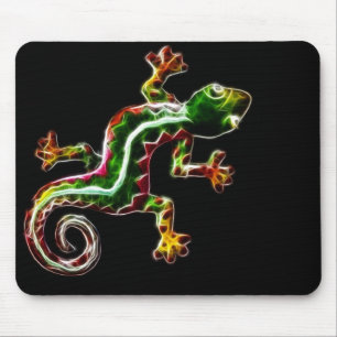 Fractalius Lizard Mouse Pad