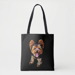 Fractalius Yorkie Tote Bag
