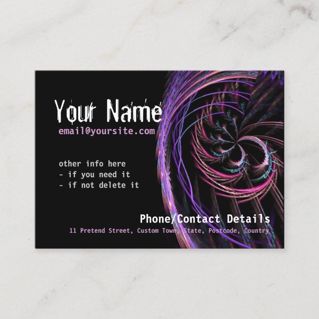 FractalPsy big Business Card (Front)
