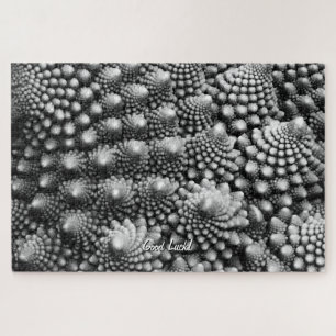 Fractals in Vegetable Aisle, Romanesco Broccoli Jigsaw Puzzle