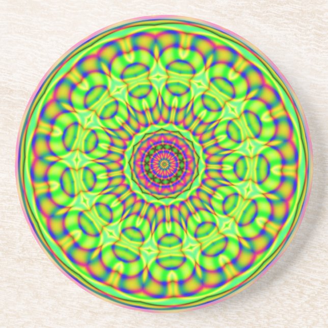 Fractalscope 28 coaster (Front)