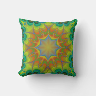 Fractascope 5 Modern Throw Pillow