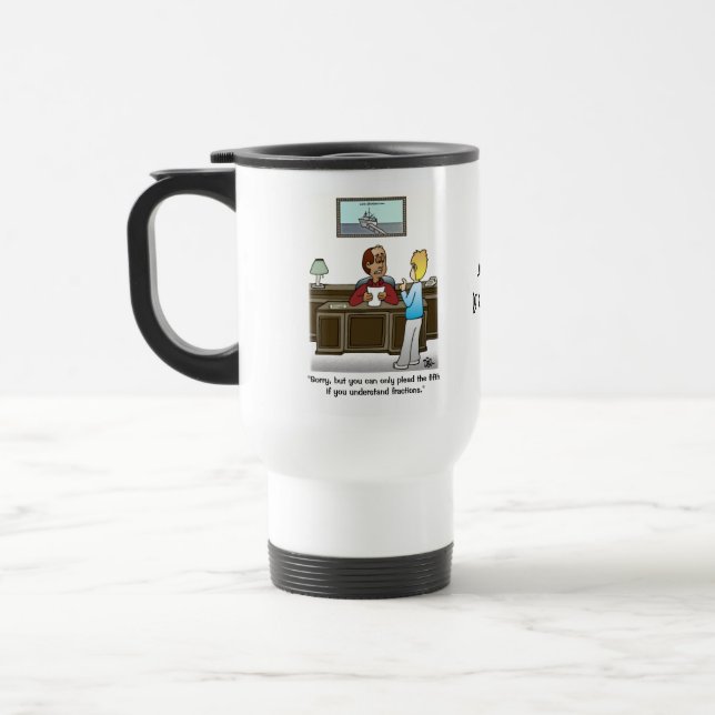 Fractions Men's Sand Travel Mug (Left)