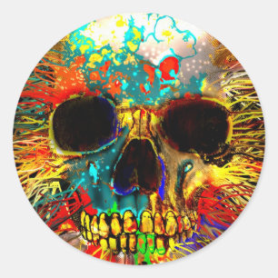 Fractured Classic Round Sticker