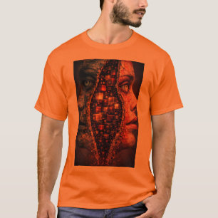 Fractured Dimensions – Surreal Abstract Dual Face T-Shirt