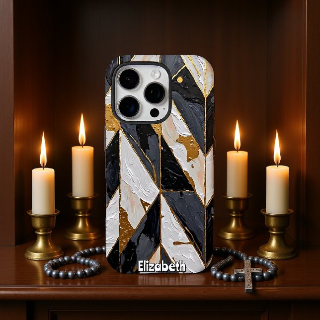 Fractured Glimmer: Golden Veins Case-Mate iPhone Case (Creator Uploaded)