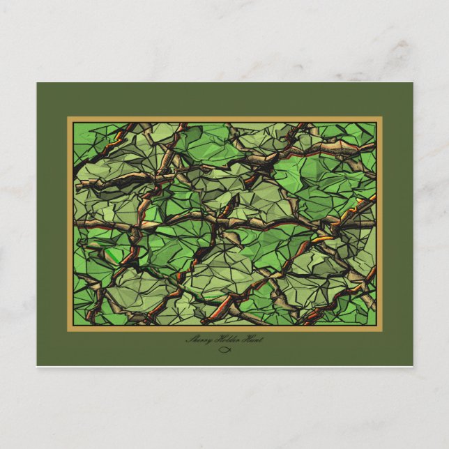 FRACTURED GREEN II POSTCARD (Front)