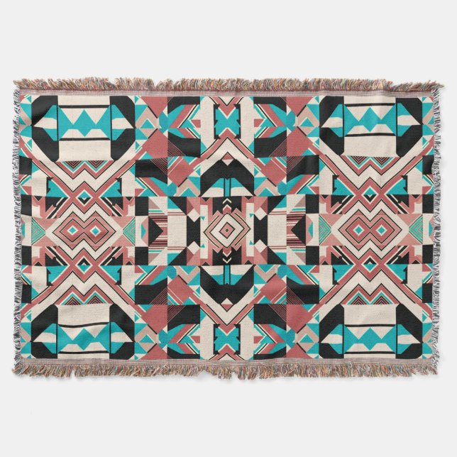 Fractured Harmony Throw Blanket (Front)