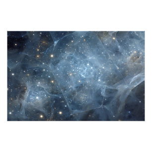 Fractured Nebula Starfield Cosmic Geometry Photo Print