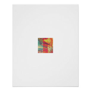 Fractured Waves and Fire Lips Poster