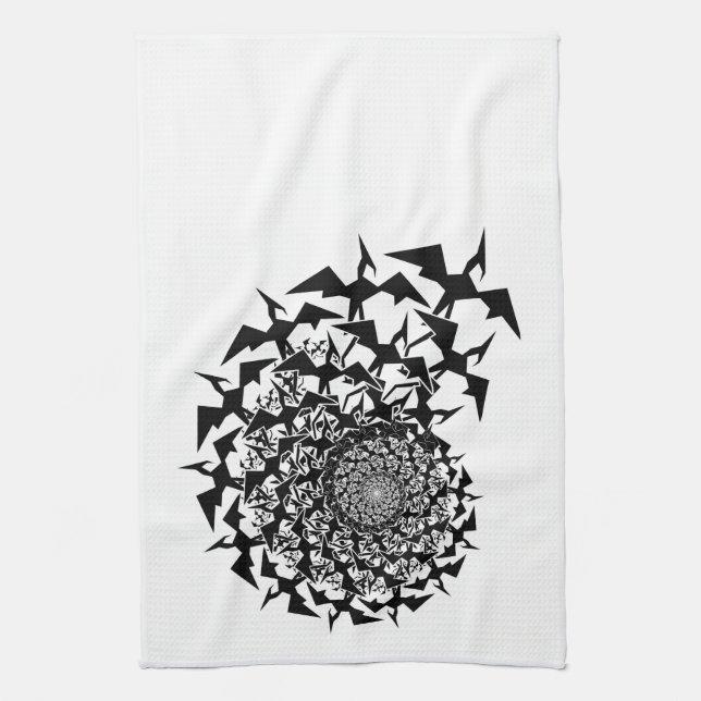 Fractyl Pterodactyl Tea Towel (Vertical)