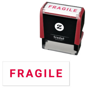 FRAGILE Business Self-inking Stamp RED