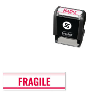 FRAGILE Business Text Template Self-inking Stamp