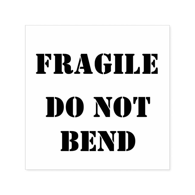 FRAGILE DO NOT BEND FOR OFFICE SELF-INKING STAMP (Design)