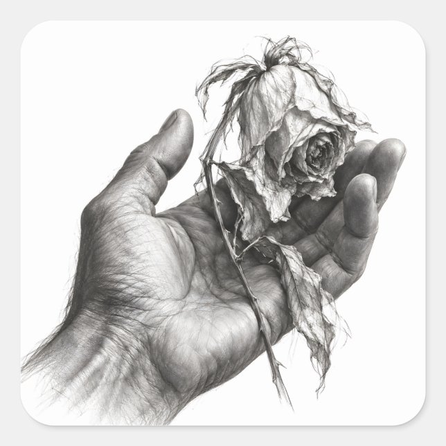 Fragile Grip Square Sticker (Front)