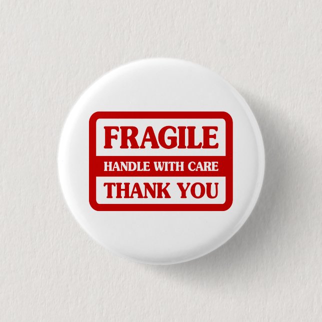 Fragile Handle With Care 3 Cm Round Badge (Front)