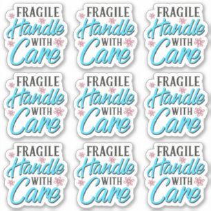Fragile Handle With Care  Business Packaging Label
