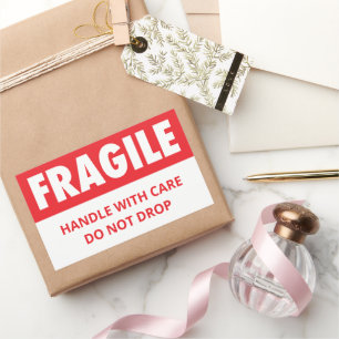 Fragile Handle With Care Do Not Drop Shipping Rectangular Sticker